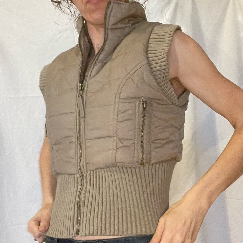 Free People Puffer Vest with Removable Hood